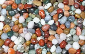 Edelsteine, polierte Trommelsteine, bunte Mischung, Größe ca. 1 - 2,5 cm, 500 g
