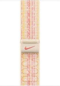 Apple Nike Sport Loop, Watch 41 mm, Nylon, polarstern/pink