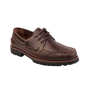 Where's That From - Herren Bootsschuhe "Isaac", Klobig WM170 (43 EU) (Braun)