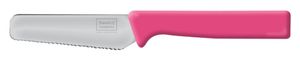 homiez Frühstücksmesser KNIFE pink, Brötchenmesser, Tafelmesser, Brotzeitmesser, Wellenschliff, Soft-Griff