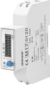ORNO OR-WE-524 jednofázový obojsmerný elektromer, 100A, certifikácia MID