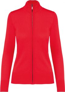 Kariban Damen Cardigan mit Reißverschluss
