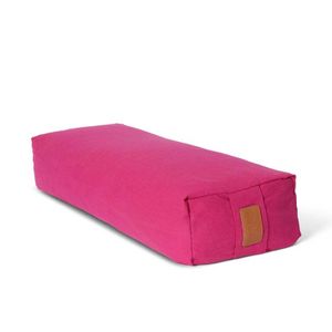 #DoYourYoga Yoga-Bolster Paravati - gefüllt mit Dinkelspelz - 67x22x13cm - Pink