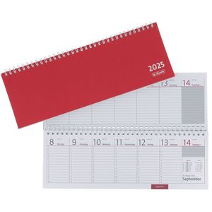 Herlitz Schreibtischkalender 2025, Modell / Jahr / Farbe:Colour / 2025 / rot