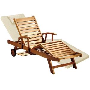 Liegenauflage 200 cm x 62 cm für Gartenliege Foggia / Enna - creme