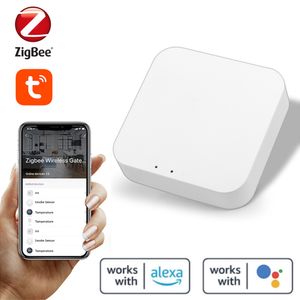 Tuya ZigBee3.0 Smart Gateway Intelligent Home Life Multifunktionsgerät Verknüpfung Zentralsteuerung Kompatibel mit Alexa Google Home