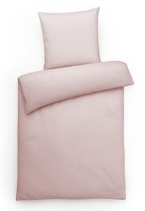 Interlock Jersey Bettwäsche 135x200 Nude Uni Bettwäsche einfarbig Bettbezug 135 x 200