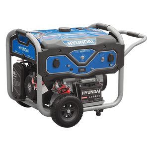 HYUNDAI Benzin Generator BG55053 (5.5 kW, 2 x 230V + 1 x 12V, Elektrostart, 15 PS)