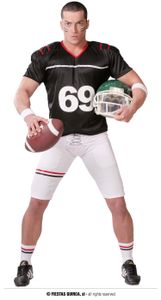 Quarterback Football Spieler - Kostüm für Herren Gr. M - XL, Größe:M