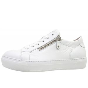 Gabor Shoes Sneaker Low - Weiß Glattleder Größe: 37.5 Normal