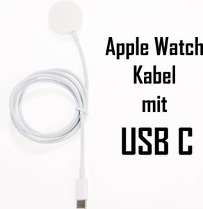 USB C Apple Watch Kabel Ladekabel Magnetisch USB C – Wireless Ladegerät für Series 1 2 3 4 5 6 7 8 9 10 SE Ultra