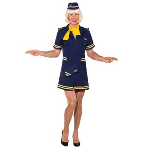 Herren Kostüm Stewardess Karneval Fasching Travestie Gr.58/60