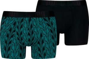 PUMA MEN TERRACE PRINT BOXER 2P, S fluor žlutá fluor žlutá S