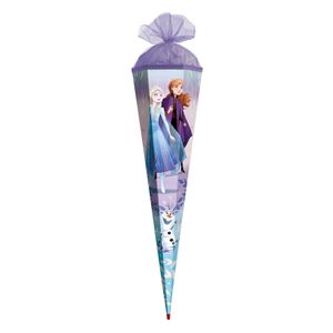 ROTH Schultüte groß Disney Frozen 85 cm eckig Tüllverschluss ROT(H)-Spitze Zuckertüte Schulanfang