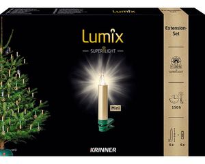 Krinner LED Christbaumkerzen Lumix Superlight Mini Goldfarben Erweiterung