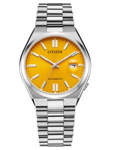 Citizen Herren Automatik Armbanduhr aus Edelstahl mit Edelstahl Armband - Tsuyosa Collection - NJ0150-81Z