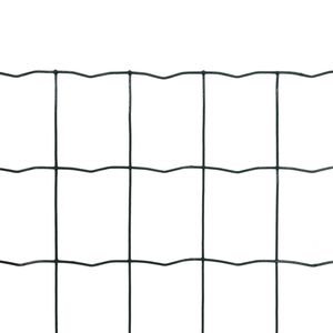 vidaXL Maschendraht Gitterzaun Schweiß gitter 10x1,0m