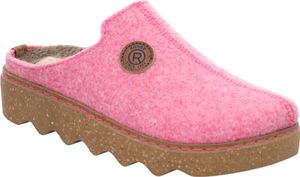 Rohde Damen Pantoffel Hausschuh Filz Plateausohle lose Einlagen Foggia-D 6120, Größe:37 EU, Farbe:Pink