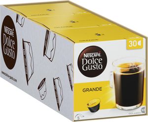 Nescafé Dolce Gusto Grande Vorratsbox, 3er Set, Kaffee, Cafe mit Crema, Kaffeekapseln, 3 x 30 Kapseln