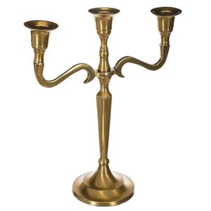 Kerzenhalter 3 Köpfe - gold - H27 cm - Atmosphera créateur d'intérieur