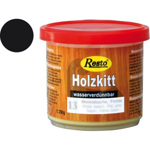 Resto Holzkitt ReparaturpasteSpachtelmasse lackierbar Buche schwarz 200g