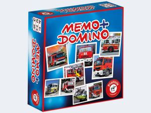 Memo + Domino Feuerwehr (Kinderspiel)