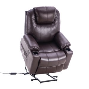 MCombo Elektrisch Aufstehhilfe Fernsehsessel Relaxsessel Massage Heizung USB 7040DB