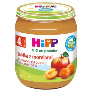 Hipp Bio jablká s marhuľami po 4 mesiacoch 125 G