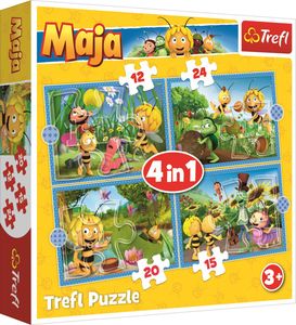 Puzzle 4w1 Przygody Pszczółki Mai