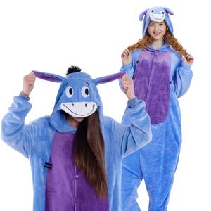 Pyjamas Onesie Kigurumi Kostüm Verkleidung Esel Eeyore S: 145-155cm