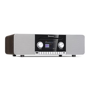 Auna Connect CD MKII Internetradio, CD Player Hifi, Mediaplayer, CD-Player BT ,MP3, DAB+ , Spotify Connect Radio, CD Receiver, holz
