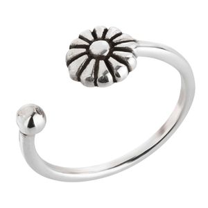 Zehenring Zehring schmale Sonnenblume 925 Silber