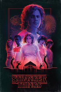 Stranger Things - Horror - Poster Plakat Druck - Größe 61x91,5 cm