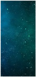 Türtapete Türposter Sternenhimmel - Milchstraße und Sterne bei Nacht - Größe: 93 x 205 cm