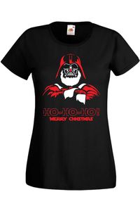 Darth Vader Santa Christmas koszulka damska Christmas Tree New Year Eve Holiday Gift, Lady  2XL / Czarny