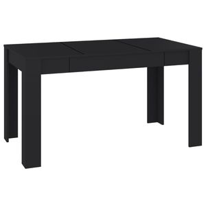 vidaXL Jedálenský stôl Black 140x74,5x76 cm Materiál dreva