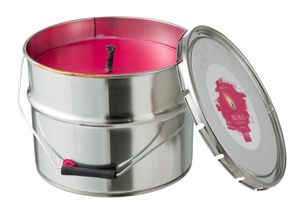 Świeca do zewnętrznego wiadra kolorowego IKOKO METAL/WAX FUCHSIA DUŻA 135S