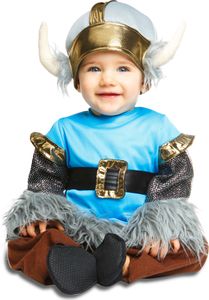 Vikingský kostým pre bábätká modro-zlatý