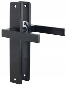 QRS - KWADRO Türbeschlag, Türgriff für Zimmertüren Türklinken Schwarz Matt ohne Schlüsselloch Klinken Innentüren Eckig Drückergarnitur aus Stahl & Aluminium QRS - KWADRO Türbeschlag, Türgriff für Zimmertüren Türklinken Schwarz Matt ohne Schlüsselloch Klinken Innentüren Eckig Drückergarnitur aus Stahl & Aluminium