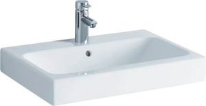 Geberit iCon Aufsatzwaschtisch, 60x48,5c m. Hl., m. Ül., weiß