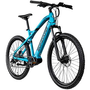 Zündapp X700 E Bike Mountainbike 27,5 Zoll Pedelec 165 - 190 cm EMTB Hardtail 650B für Damen und Herren Ananda Mittelmotor, Farbe:blau, Rahmengröße:50 cm