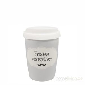Mea Living Coffee to go Becher Porzellan 250 ml Frauen Versteher