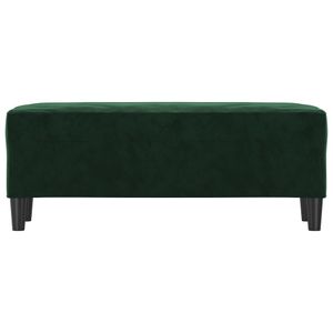 vidaXL Lavica Dark Green 100x35x41 cm Velvet