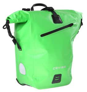 CEVISS 11.0001.04 Fahrradtasche Wasserdicht Singel ( Grün ) 25 Liter Schnellverschluss