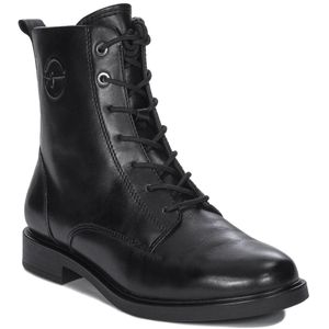 Tamaris Damen Stiefelette Reißverschluss Leder modischer Begleiter 1-25113-43, Größe:41 EU, Farbe:Schwarz