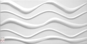 3D Wandpaneele Wandverkleidung Deckenpaneele Platten Paneele BIG WAVE Polystyrol XPS 100x50cm(0,5qm)