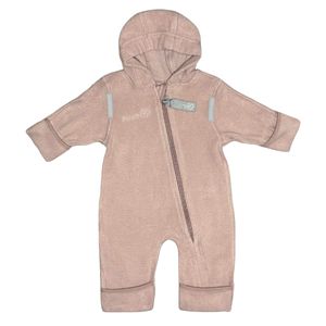 HOPPEDIZ Overall Bio-Baumwollfleece Overall mit Umschlagbündchen Rosenquarz 48-52