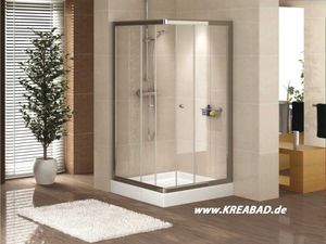 Duschkabine 75x75 cm, HÖHE: 180 cm, durchsichtige Dusche Schiebetür Eckdusche aus stabilem 6mm  ESG Sicherheitsglas 75 x 75