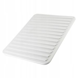 KADAX Abtropfmatte für Geschirr, Flache Trocknungsmatte mit Drainage 40x30 cm (weiß)