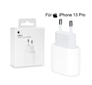 Apple Original 20W USB-C Power Adapter / MHJE3ZM/A / für iPad & iPhone, weiß,Euro-Blister